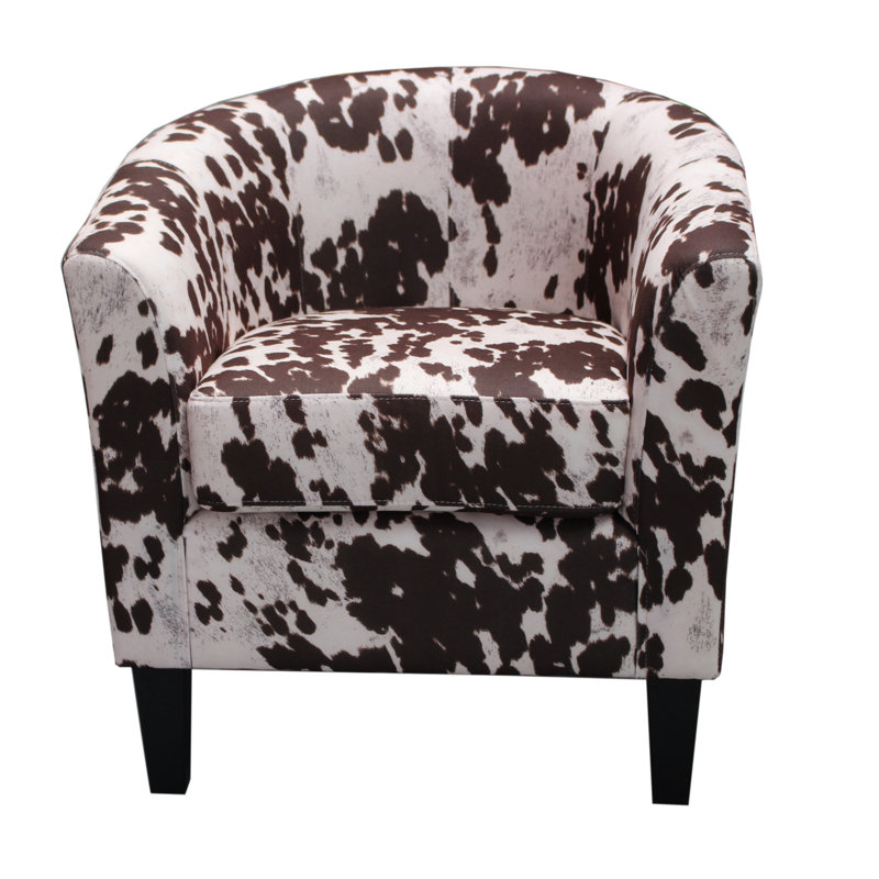 Container Cow Spot Print Barrel Chair & Reviews | Wayfair